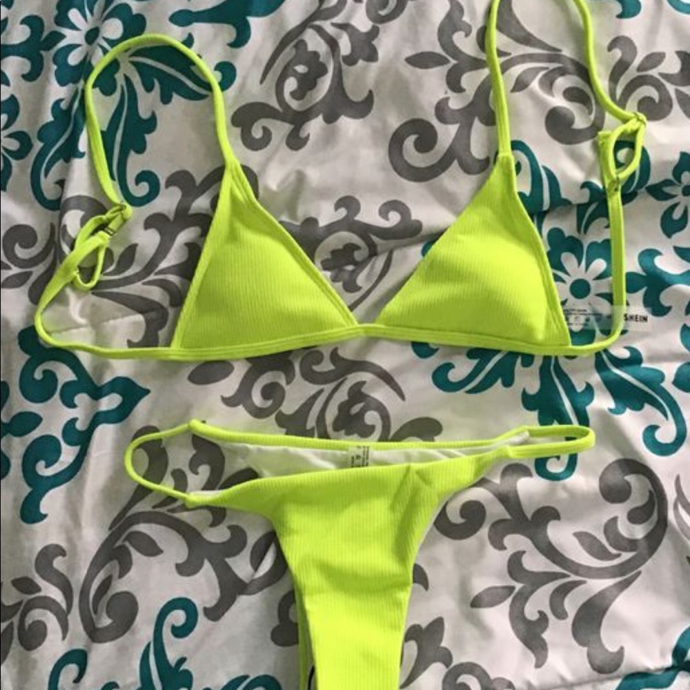 Neon Yellow Bikini